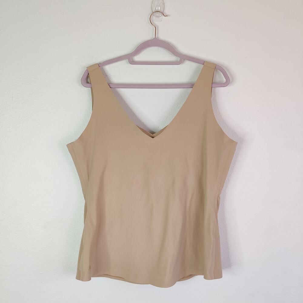 Honeylove Liftwear Shaping Tank Top Sand Tan 2X Built in Bra Slimming Shaping - Picture 5 of 13